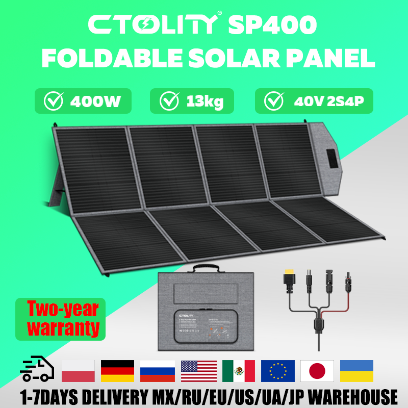 Rv Solar Kit 400W - CTOLITY 400W tragbares Solarpanel SP400 41V