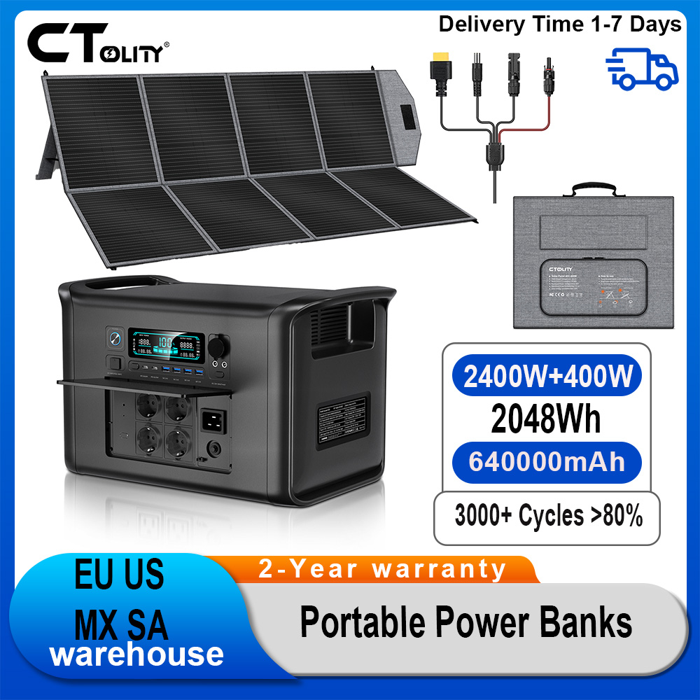 Rv Solar Kit 400W - CTOLITY AP2000 2400W 1600W 500W Tragbare
