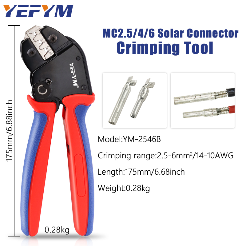 Mc4 Crimping Tool - Solar Crimper Werkzeug YM-2546B für MC2,5/4/6mm2