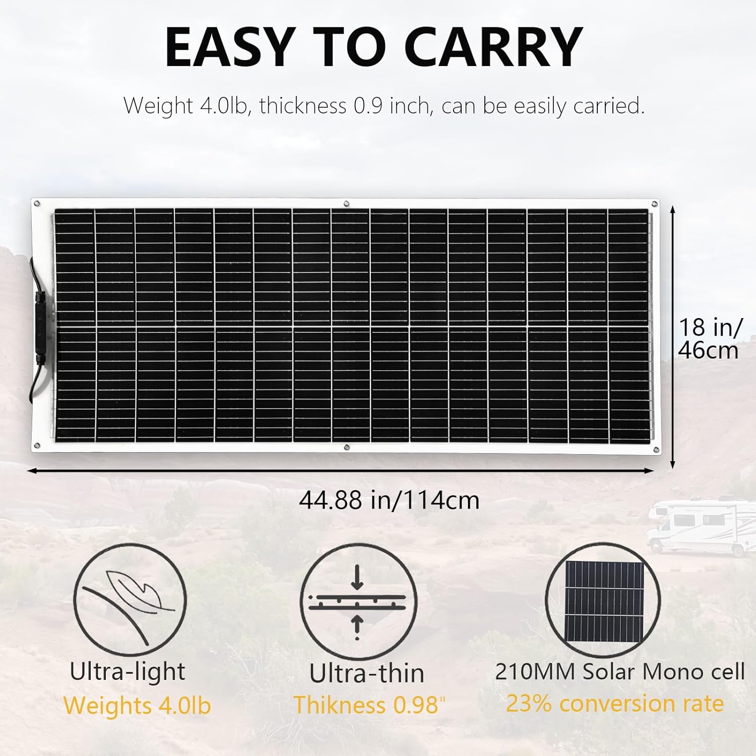 500W 400W 200W 100W Flexibles  – Rv Solar Kit 400W Bewertung und Preis