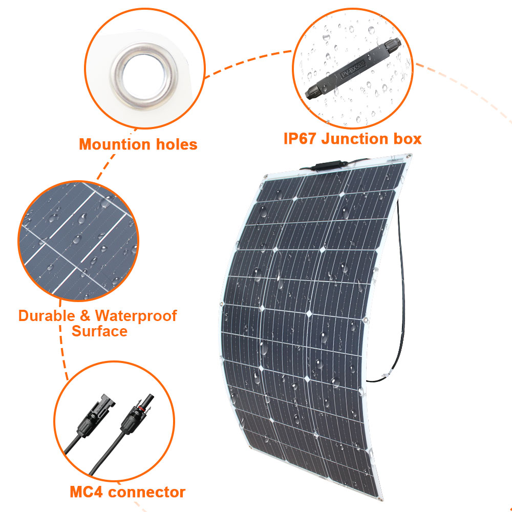 Solarpanel-Set 100W 200W 300W  – Rv Solar Kit 400W Bewertung und Preis