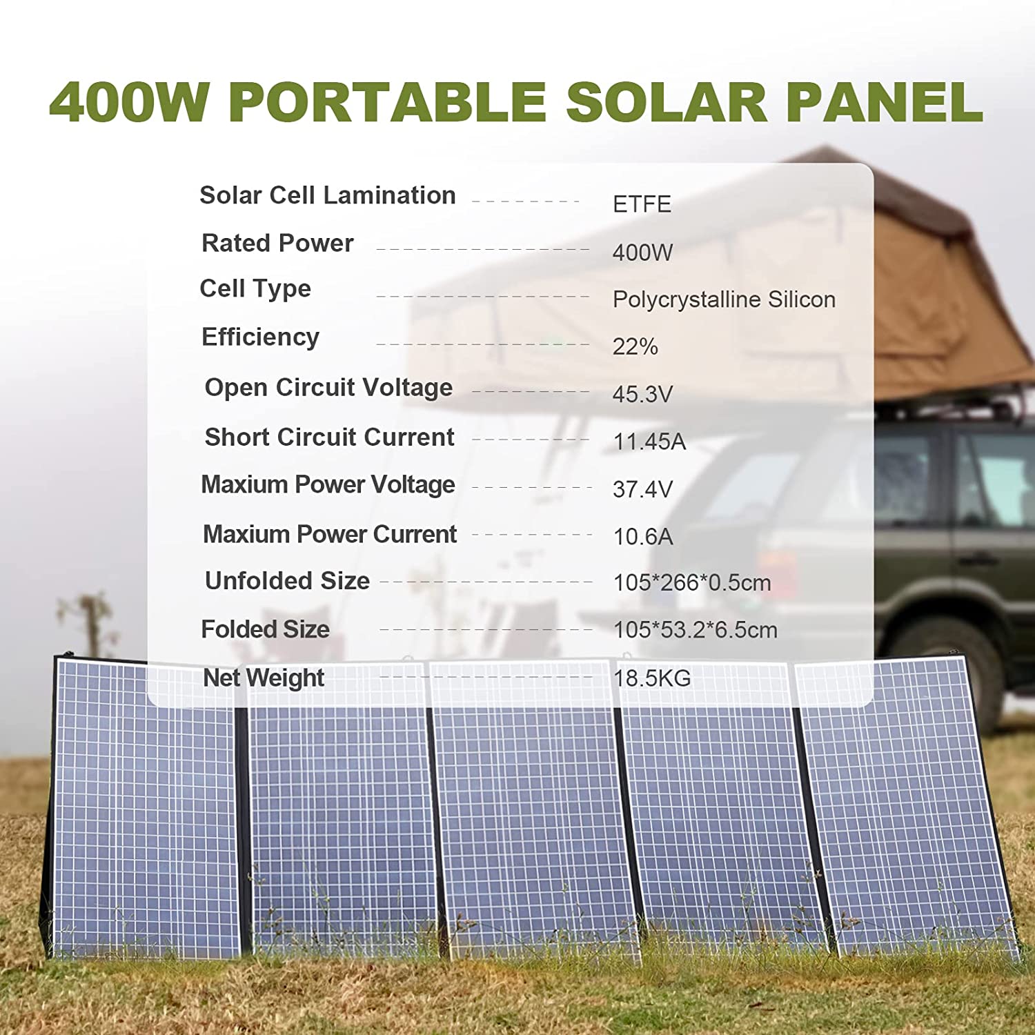 ALLPOWERS faltbares Solarpanel – Rv Solar Kit 400W Bewertung und Preis