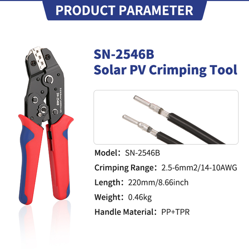 SN-2546B Solar-Photovoltaik-An – Mc4 Crimping Tool Bewertung und Preis